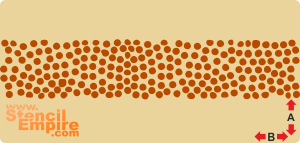 Трафарет Африканские точки