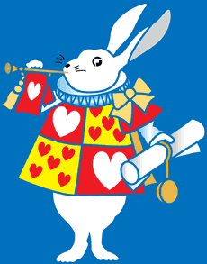 Кролик с трубой - трафарет для декора