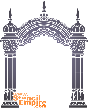 Индийские арки (Архитектурные трафареты)