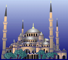 Синяя Мечеть (Архитектурные трафареты)