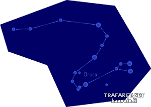 Созведие Дракон - трафарет для декора