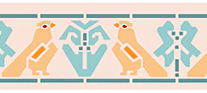 Птицы Ацтеков - трафарет для декора