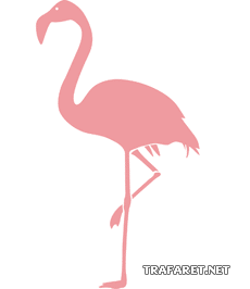 Фламинго - трафарет для декора