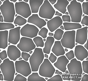 Каменная стена 01 - трафарет для декора