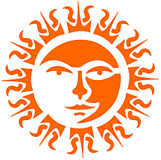 Солнце Ацтеков 2 - трафарет для декора