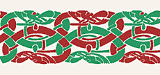 Сплетенные змеи (трафарет для покраски)