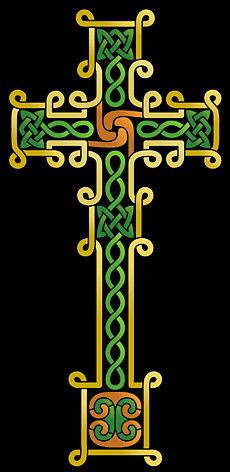 Большой крест Скиннета - трафарет для декора
