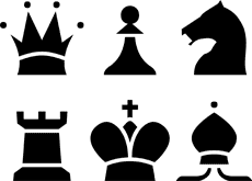Шахматные фигуры - трафарет для декора