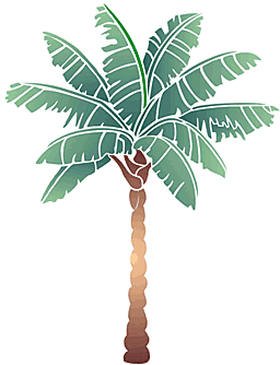 Пальма (Трафареты деревьев)