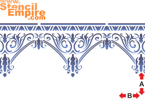 Викторианские арки - трафарет для декора
