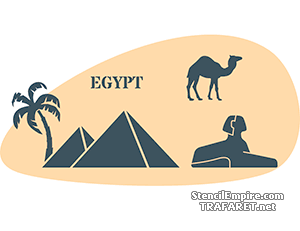 Египет - трафарет для декора