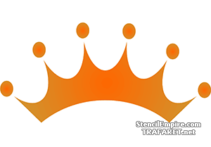 Корона принцессы 05 - трафарет для декора