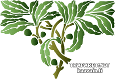 Оливковый мотив - трафарет для декора
