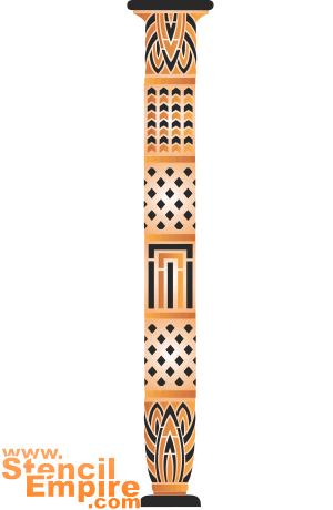 Египетская колонна (Египетские трафареты)