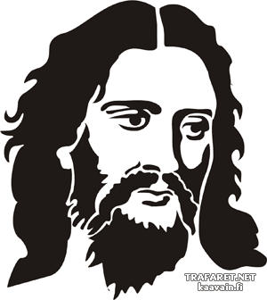 Иисус - трафарет для декора