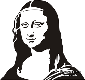 Мона Лиза - трафарет для декора