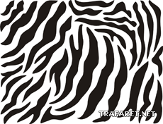 Шкура зебры (Трафареты животных)