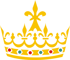 Корона геральдик - трафарет для декора