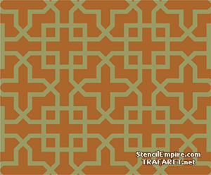 Марокканская решетка (Трафареты обоев для стен)