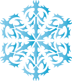 Снежинка XXIV - трафарет для декора