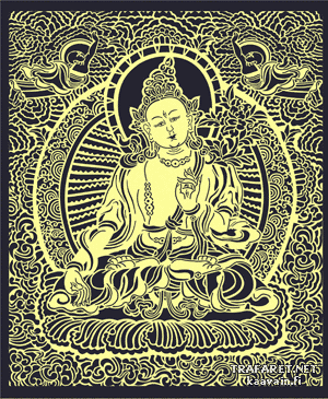 Большой Будда - трафарет для декора