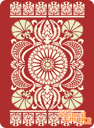 Османский ковер 2 - трафарет для декора