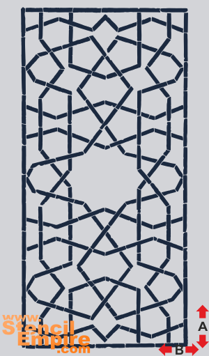 Регистан орнамент 02 (Трафареты арабесок)