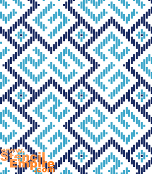 Стена Регистана 01 (Трафареты арабесок)