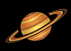 Сатурн - трафарет для декора