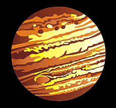 Юпитер - трафарет для декора