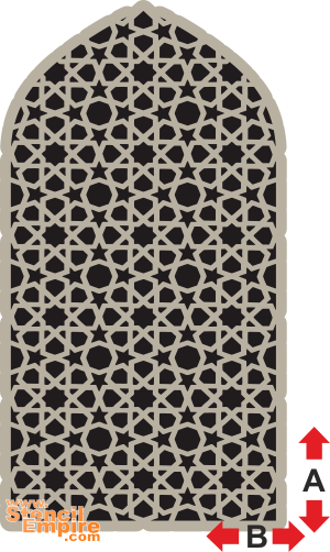 Решетка Зангиата (Трафареты обоев для стен)