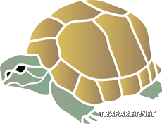Черепаха 03 - трафарет для декора
