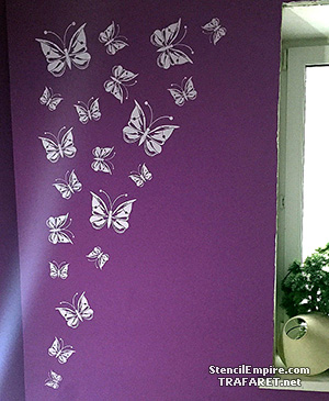 Бабочка — трафарет для декорирования