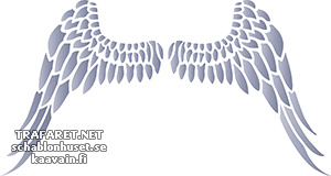 Крылья ангела 03 - трафарет для декора