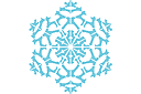 Снежинка I (трафарет, малая картинка)