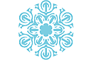Снежинка VI (трафарет, малая картинка)