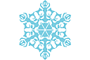 Снежинка VII (трафарет, малая картинка)