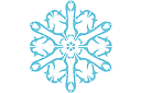 Снежинка IX (трафарет, малая картинка)