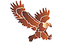 Американский орел (трафарет, малая картинка)