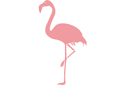Фламинго - трафареты животных