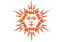 Большое солнце (трафарет, малая картинка)