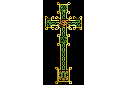 Большой крест Скиннета - кельтские трафареты