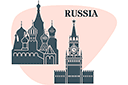 Россия - архитектурные трафареты