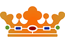Королевская корона 03 - трафареты предметов