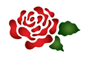 Малая роза 35 - трафареты цветов розы
