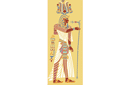 Фараон Сети - египетские трафареты