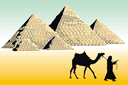 Египетские пирамиды - египетские трафареты