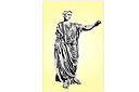 Статуя мужчины - трафареты города эфес