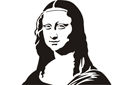 Мона Лиза - исторические трафареты