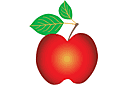 Яблоко 2 - трафареты фруктов